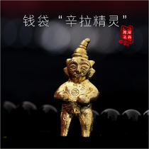 Azanao money bag Sinra Elf Buddha card pendant Thai Buddha Card Original Temple Galantai Buddha Temple