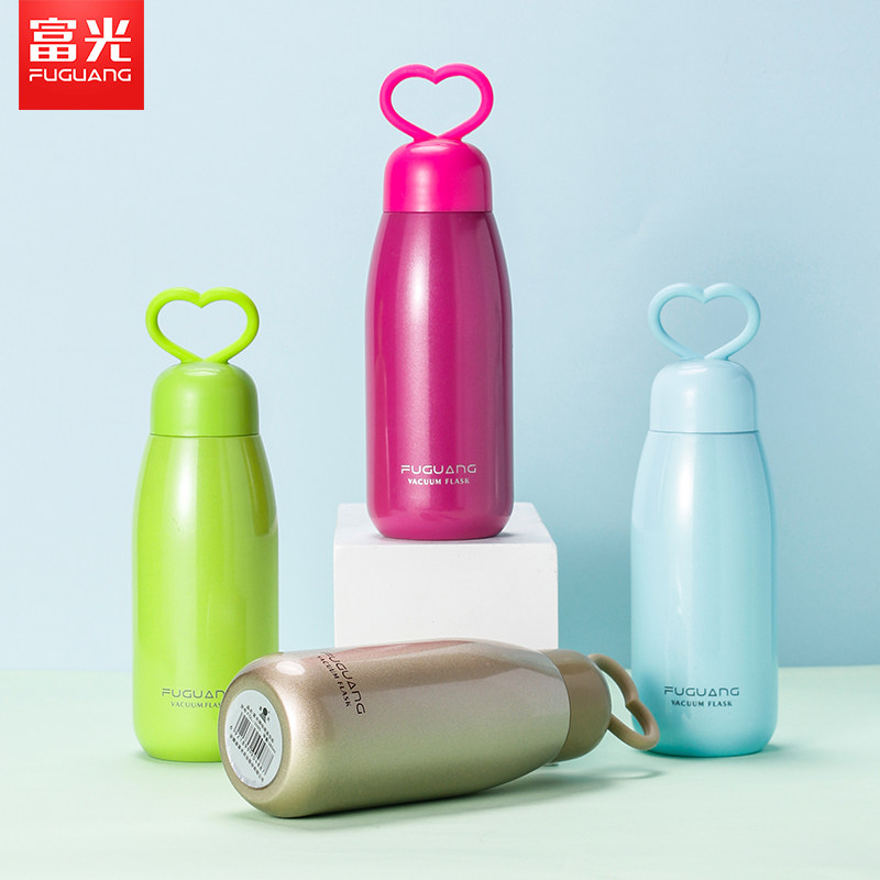 Fuguang Children's Insured Cup for men and women Primary school Children's kindergarten Christmas cute outdoor portable tennis red water mug