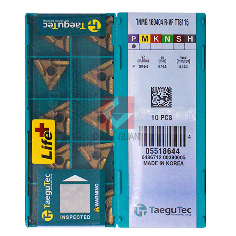  Korea Teguk Taegutec Numerical Control Blade TNMG160404R-VF TT8115-Taobao