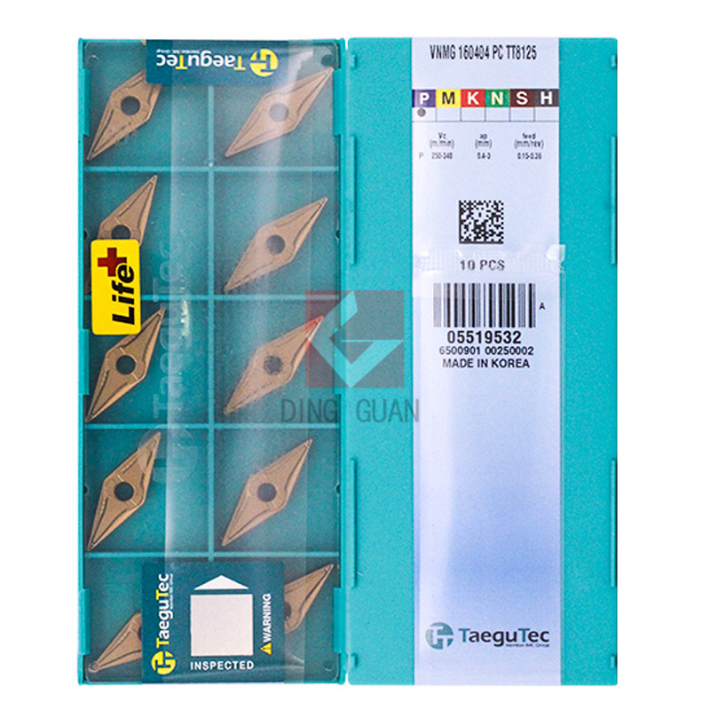 Taegutec CNC blade VNMG160404 PC TT8125