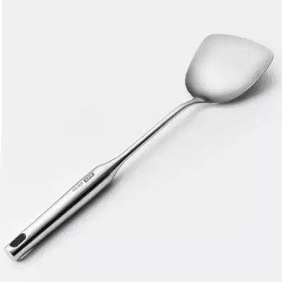 304 stainless steel spatula frying spoon thickened cooking shovel anti-scalding heat insulation kitchenware long handle German integrated iron shovel