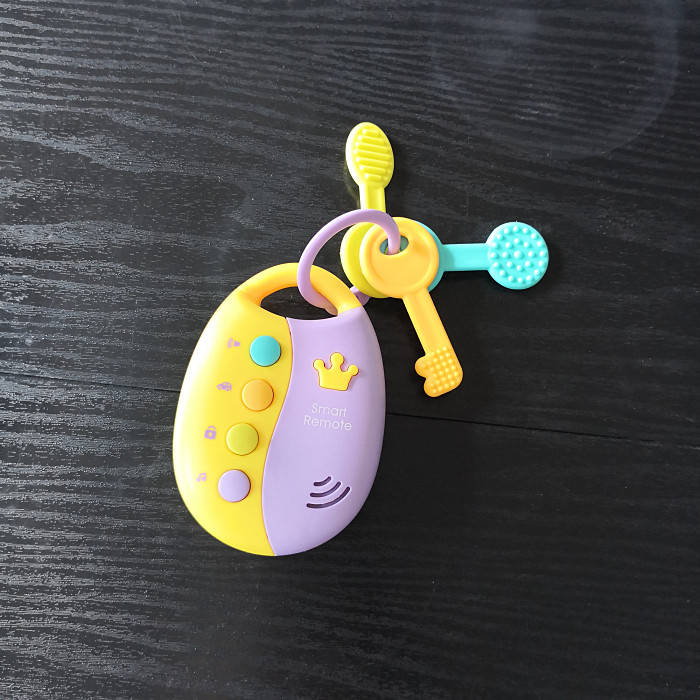 Baby simulation remote control car can split water cooking solid tooth instrumental key light music baby early teaching puzzle toy