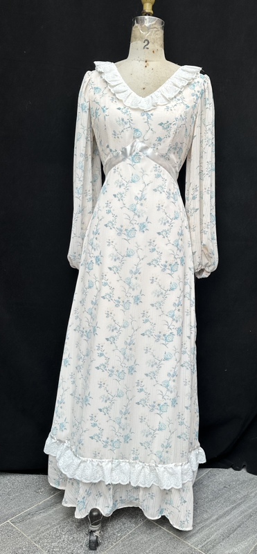 Original Handmade Laura-Style High-Waisted Slimming Bubble-Fit Dress, Long Daily Wear Niche Dress Original Handmade Laura-Style High-Waisted Slimming Bubble-Fit Dress, Long Daily Wear Niche Dress