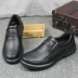 Ban đầu ngoại thương xuất khẩu giày da nam giản dị giày ren kiểu Anh cổ điển đầu tròn cổ thấp da cha giày triều - Giày thấp Giày thấp