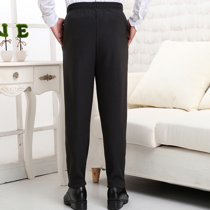 Ông già quần nam mùa đông cộng với nhung dày cha già Quần cotton 60-70-80 tuổi mặc ông nội co giãn giản dị quần thể thao