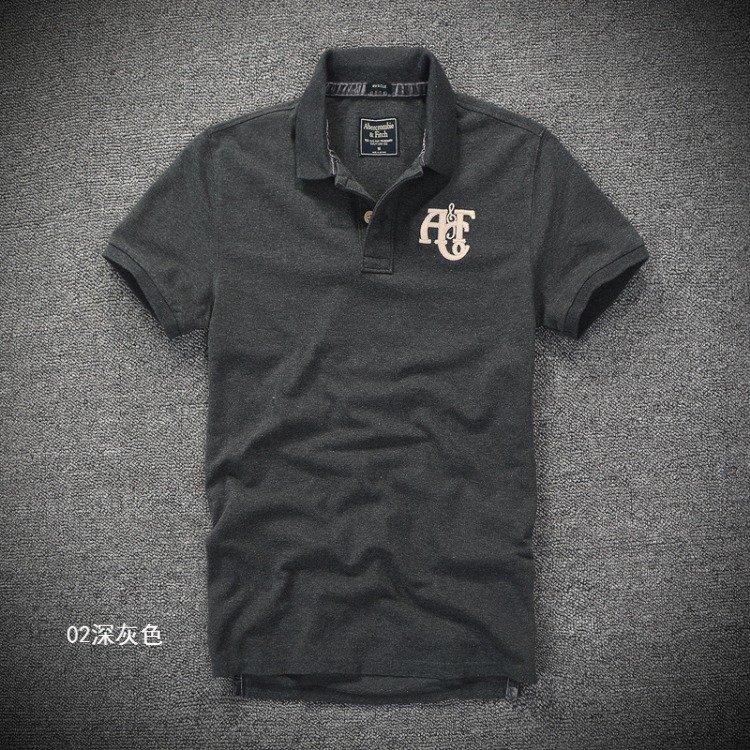 Mùa hè Mỹ giải trí AF áo ngắn tay áo POLO áo sơ mi nửa tay áo sơ mi nam màu rắn AF cỡ lớn đơn giản áo polo trắng
