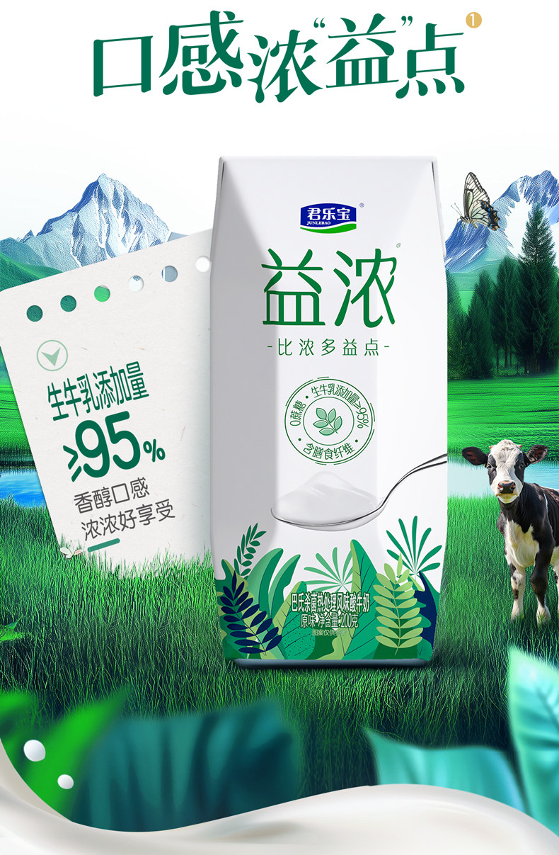 安享好物 安享D级酸奶-君乐宝开菲尔 益浓酸奶 国标