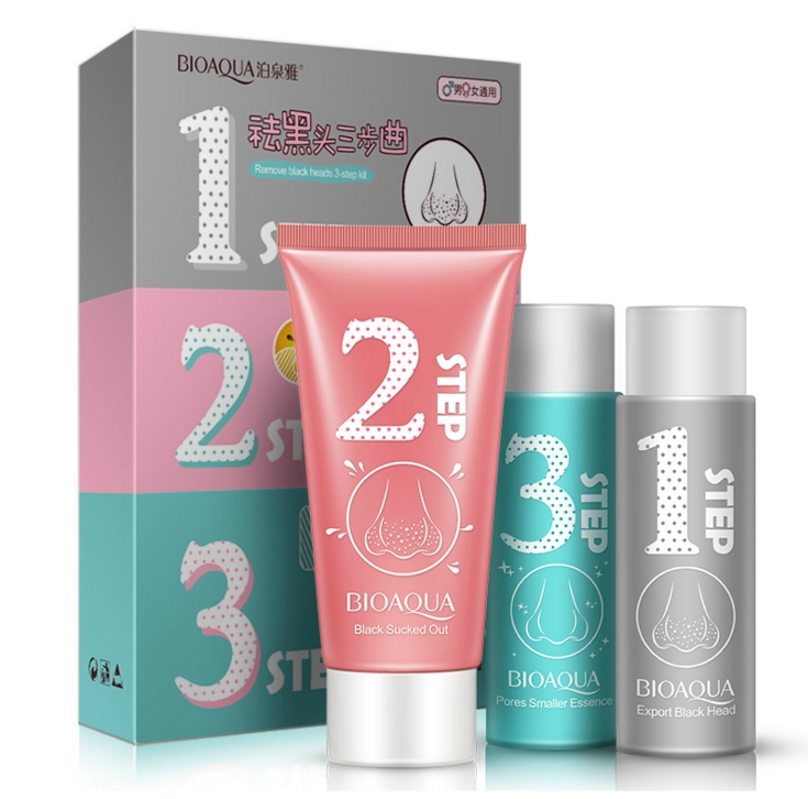 吸黑头面膜撕拉式导出液套装收缩毛孔祛粉刺去黑头鼻贴女男