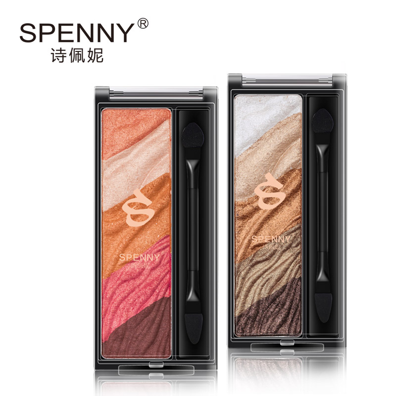 Spenny/诗佩妮魔方拼图绚彩5色珠光眼影大地色金棕色 老手适用