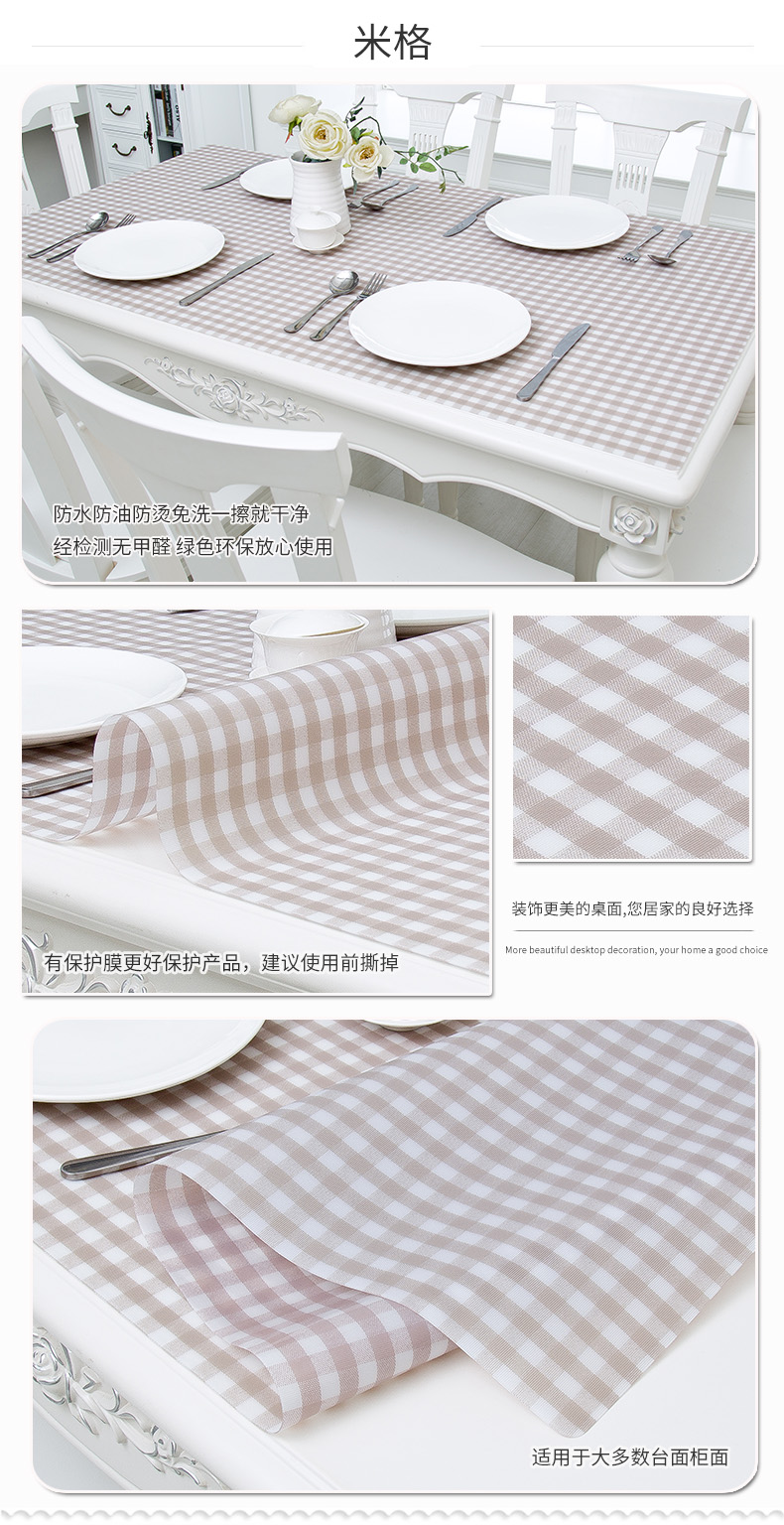 Kính mềm PVC bảng vải không thấm nước và oilproof chống bỏng dùng một lần bảng mat bàn cà phê đệm bảng vải tấm tinh thể khăn trải bàn vải