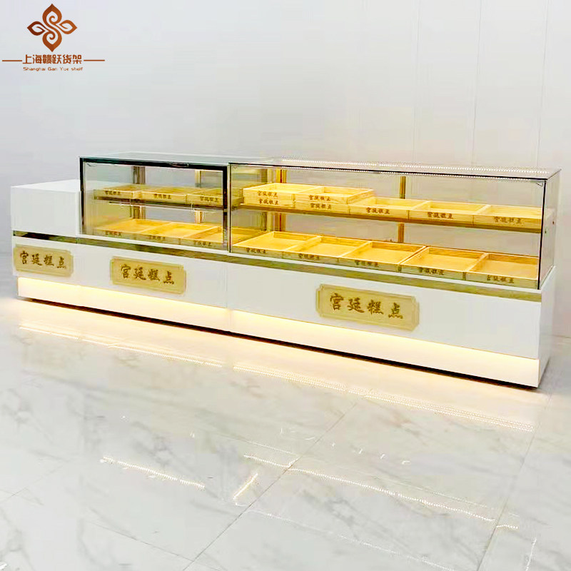 Marble bread cabinet display cabinet peach cake cabinet pastry display cabinet cake glass case glass display cabinet