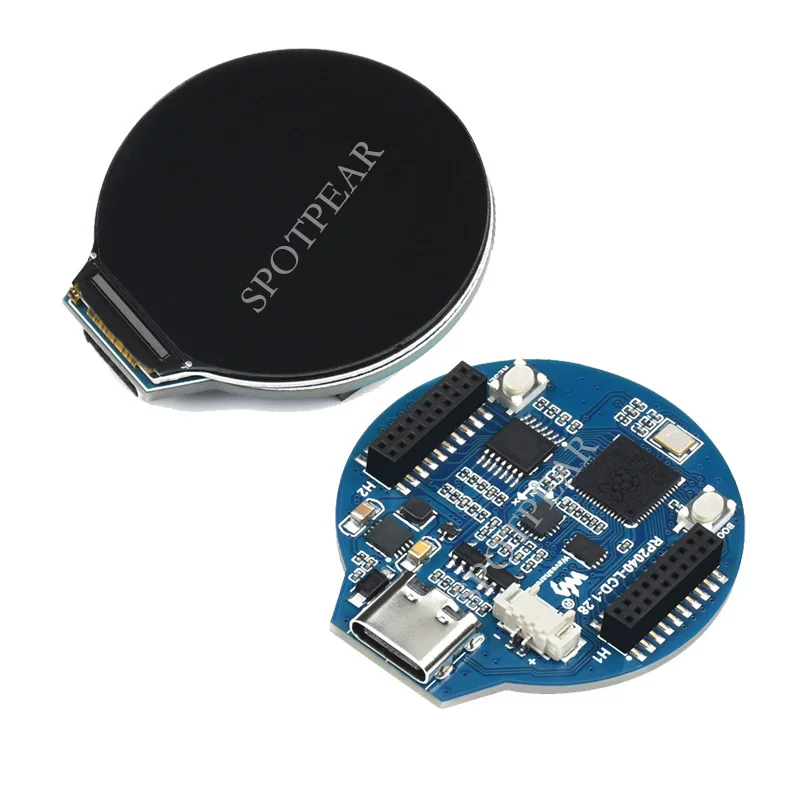 Raspberry Pi PICO RP2040 Development Board 1.28 -inch Round LCD Touch Display Magic