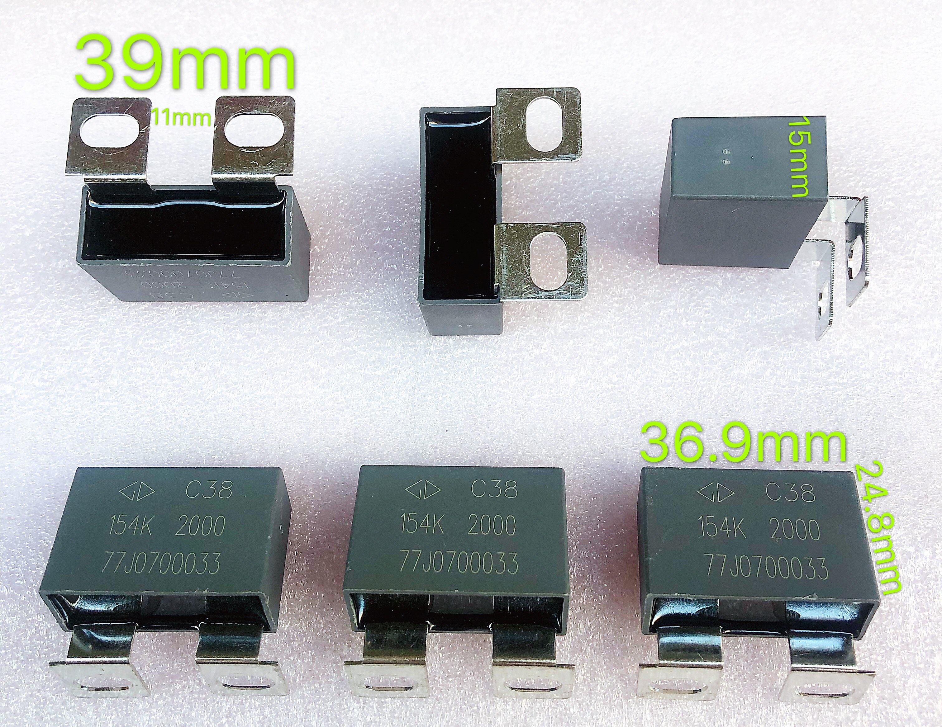 Brand new Xiamen Farah C38 154K 2000V 0 15UF IGBT No sense absorption protective film capacitor