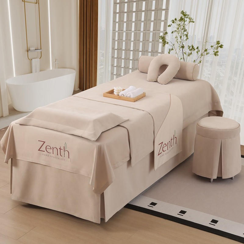 2026 New Product Beauty Bed Cover Four-Piece Set, Light Luxury High-End Beauty Salon Wellness Center Head Therapy Internet-Famous Massage for All Seasons 2026 New Product Beauty Bed Cover Four-Piece Set, Light Luxury High-End Beauty Salon Wellness Center Head Therapy Internet-Famous Massage for All Seasons