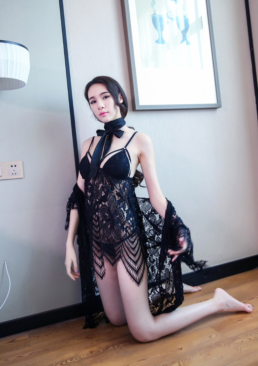 Quần áo gợi cảm, ren, vui nhộn, đồ ngủ, đồng phục người lớn trong suốt, đồ ngủ dài tay, áo ba lỗ gợi cảm mặc nhà váy ngủ dài tay