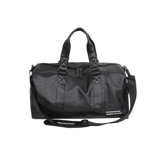 ກະເປົາເດີນທາງໄລຍະສັ້ນຜູ້ຊາຍ PU waterproof portable luggage bag travel bag independent shoe training bag sports fitness bag