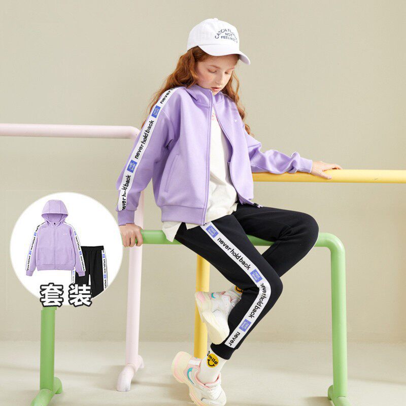 The Domebarabara baby girl sports suit cotton spring CUHK Tong jacket Two sets 22041201123