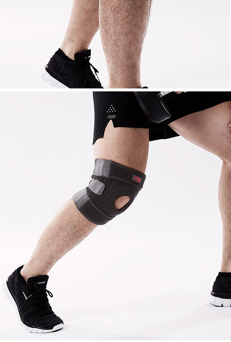 Li Ning thể thao cao đến đầu gối bóng rổ nam leo núi chuyên nghiệp chạy bộ chấn thương cầu lông nữ bảo vệ đầu gối ấm băng đầu gối tennis