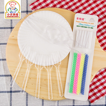 Beckham baking disposable cake plate fork plate wedding baking birthday cake plate fork combination 5 sets