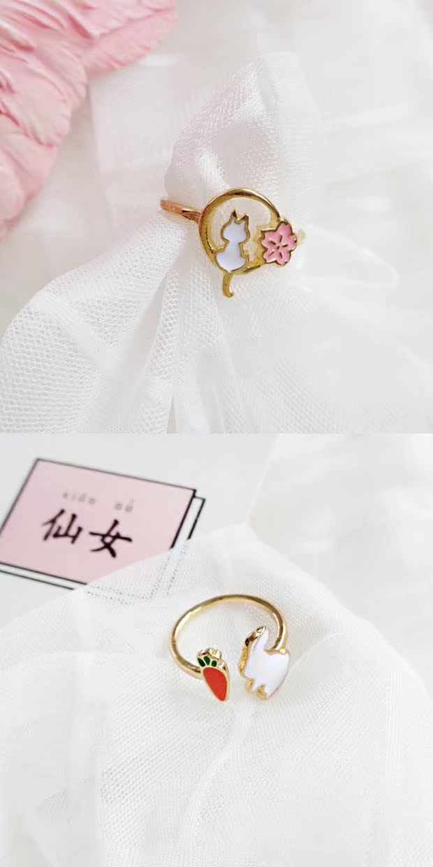 Nhật Bản và Hàn Quốc ngọt ngào dễ thương dễ thương dễ thương thỏ nhỏ hoa anh đào hoa mèo con ong hoa sinh viên vòng chung nhan kim cuong