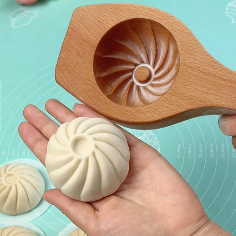 新しいスタイルの蒸しパンの型、特別な工芸品、無垢材の手作りの蒸しパン、ツールのフルセット、小さな蒸しパン、特大の家庭用