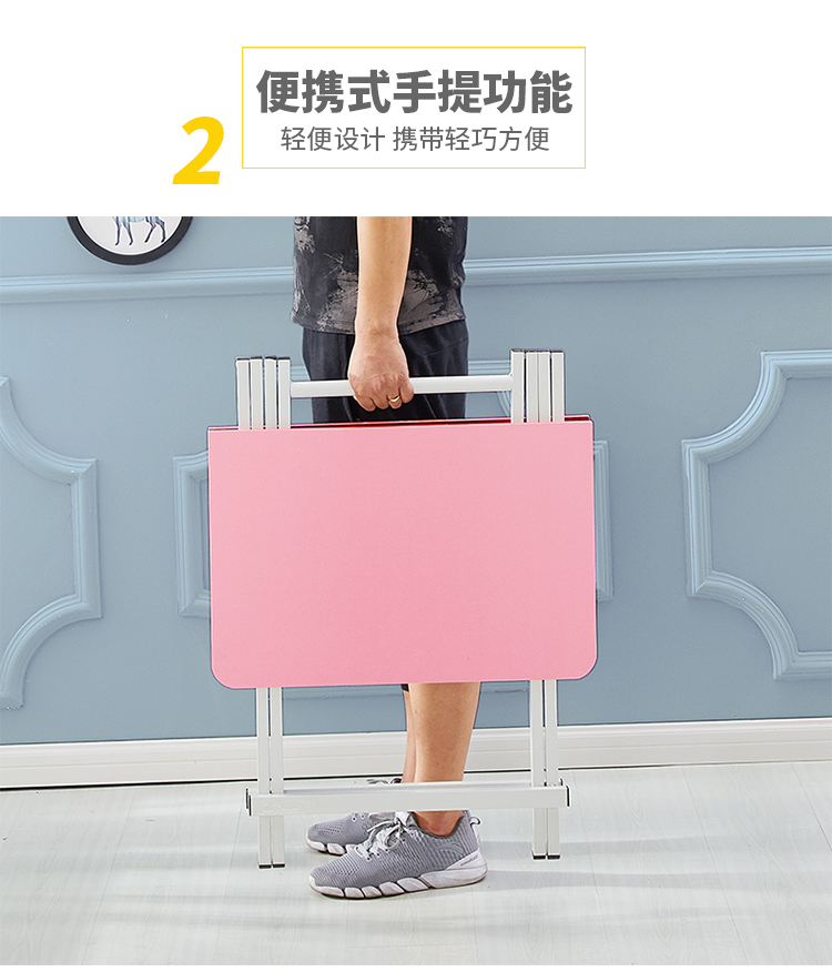 Bàn ăn đơn giản có thể gập lại căn hộ nhỏ 2 người 4 người Bàn trẻ em viết bàn học bàn giải trí bàn lưu trữ bàn lưu trữ - Bàn bàn học nhỏ gọn