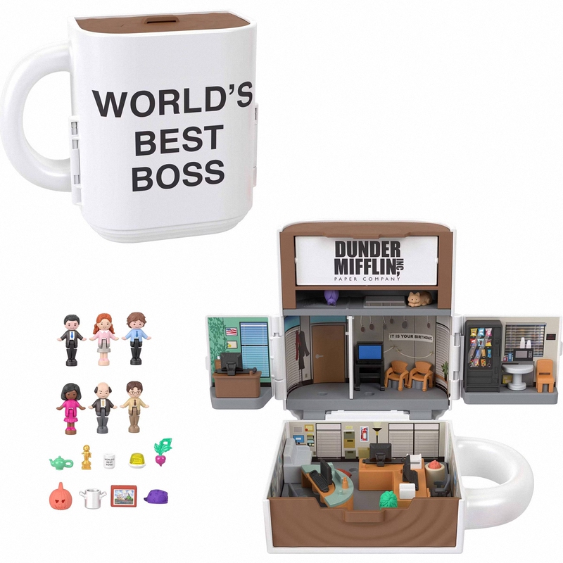 American Polly Pocket the Office Co-Branded Toys Miniature Scene Toys