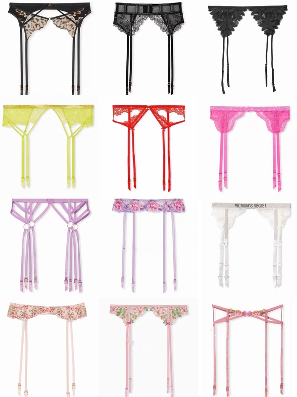 Victoria's Secret Waist Cincher Garter Belt Stockings Suspender Belt