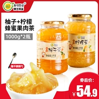 东大韩金 Медовый грейпфрутовый чай+лимонный чай 1 кг*2 бутылки с питья и питьевой воды
