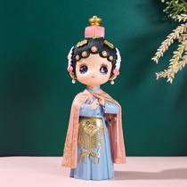 Birthday gifts girlfriends girlfriends practical creativity advanced sense ancient style Peking opera girls ornaments niche rituals