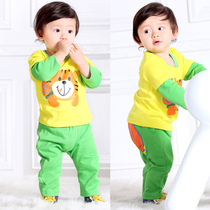 2020 autumn new childrens autumn clothes autumn pants set pure cotton boy underwear baby cotton spring pajamas