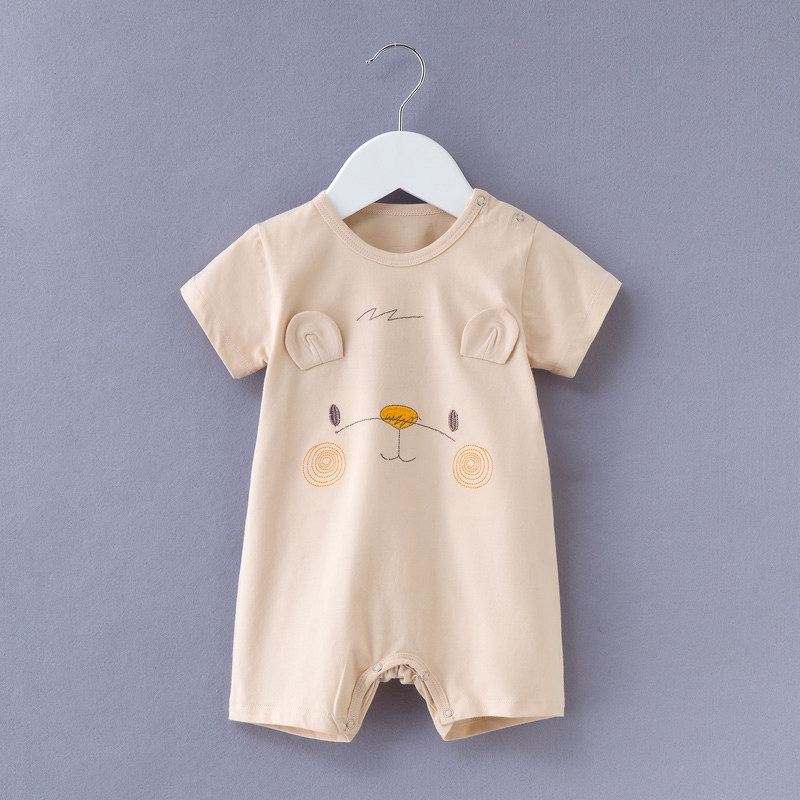 Baby Summer clothing male and female baby Bear short sleeves Lions for baby Summer clothes pure cotton thin and cute super cute