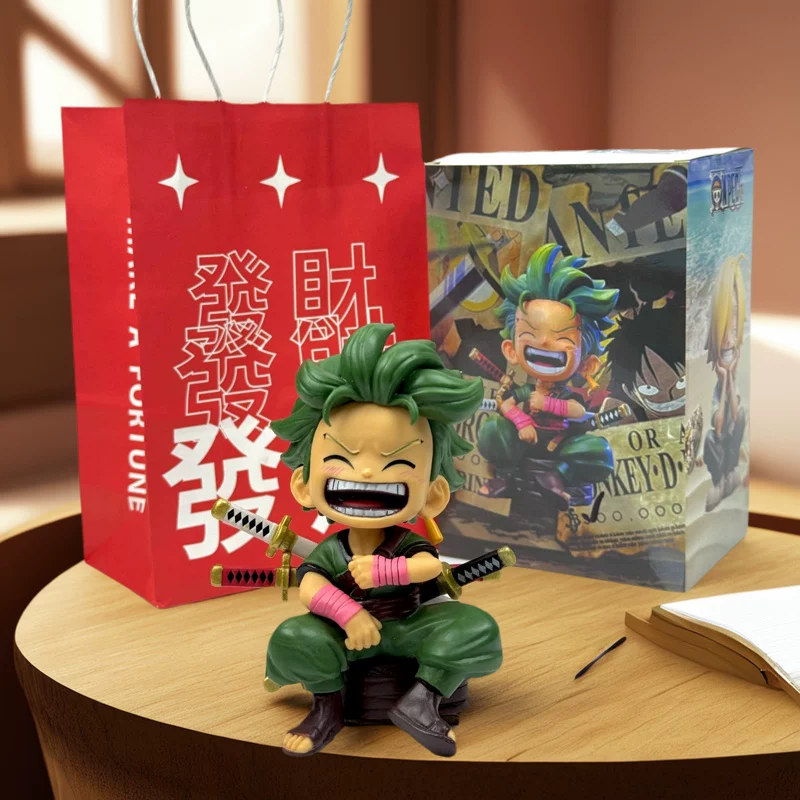 Фигура-украшение One Piece Зоро Лuffy отправляет подарок на день рождения Санжи Эйс 520 подарок автомобильное украшение анимация