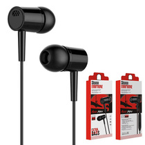 D21 cross-border heavy bass-in-ear phone wired earphones line control straight up with wheat new tide game earplugs