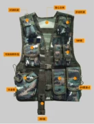 Chính hãng tabby ngụy trang chiến thuật vest vest lực lượng đặc biệt thiết bị hiện trường loại mới phù hợp với đào tạo hổ - Áo thể thao