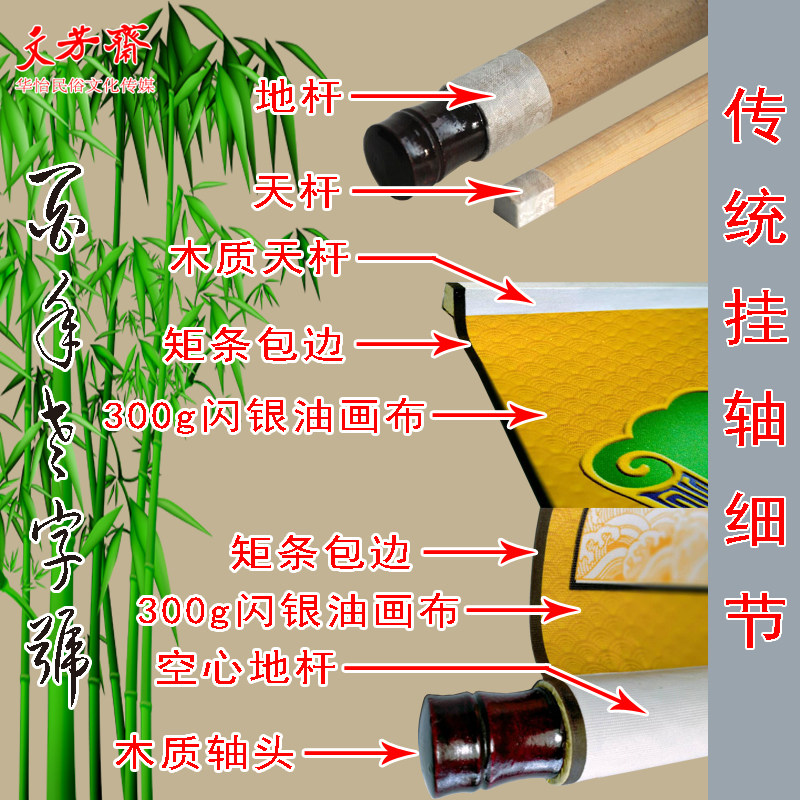 Вратарь 财神 中堂挂轴 文财神 卷轴对联 门神  神像 过年 年画 年货 Wenfangzhai