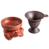 Фильтр чай с пурпурным песком утечка чая из нержавеющей стали кунг -фу чай набор керамический фильтр чай утечка