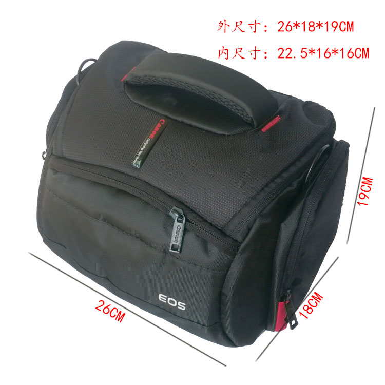 Suitable for Canon Nikon digital SLR camera bag one shoulder 1 machine 2 mirror photography bag thick wear-resistant Messenger bag waterproof
