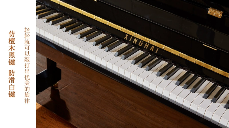 Xinghai XINGHAI XU-120A kết thúc sơn mài màu đen piano cho người mới bắt đầu