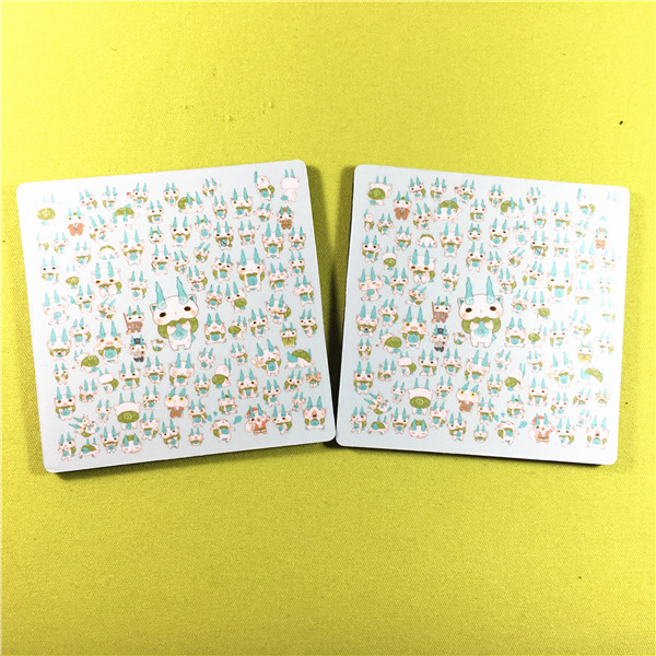 屋 Đồng hồ quái vật ngoại vi chuyên sâu 狛 chó nhỏ package gói coaster cách nhiệt chống nước mới - Carton / Hoạt hình liên quan hình dán cute
