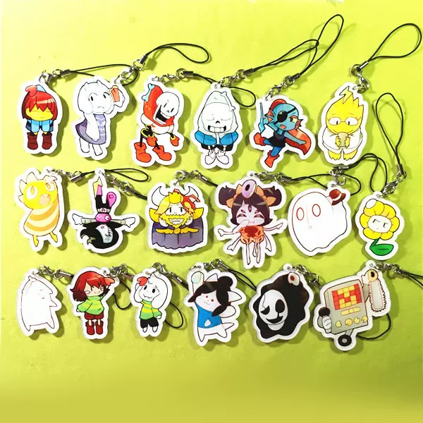 Qiliwu Hoạt hình Ngoại vi Undertale Undertale Frisk Sheep Mom Mặt dây chuyền acrylic đầy đủ 100 miễn phí vận chuyển - Carton / Hoạt hình liên quan