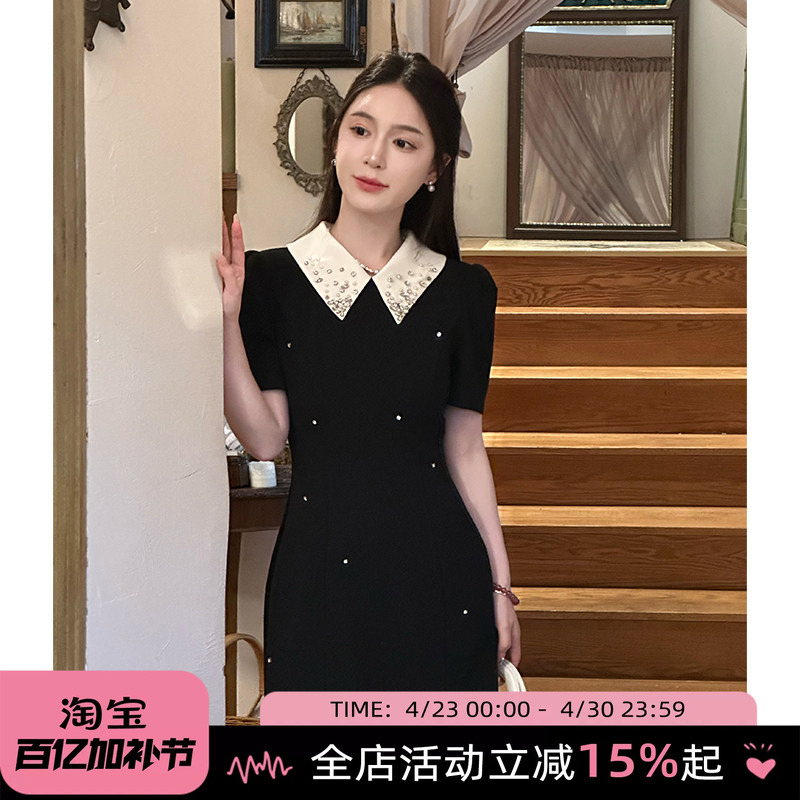Lili Li Li's [Miss Windsor] French Hepburn-Style Dress 2026 Summer Elegant Heavy-Duty Little Black Dress for Women