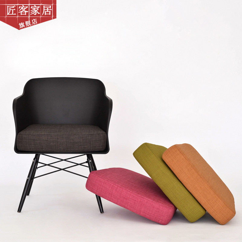 Sofa chair new gray white dining chair living room combination lazy chair creative designer modern minimalist American chair