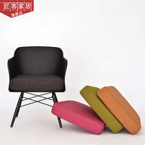 Sofa chair new gray white dining chair living room combination lazy chair creative designer modern minimalist American chair
