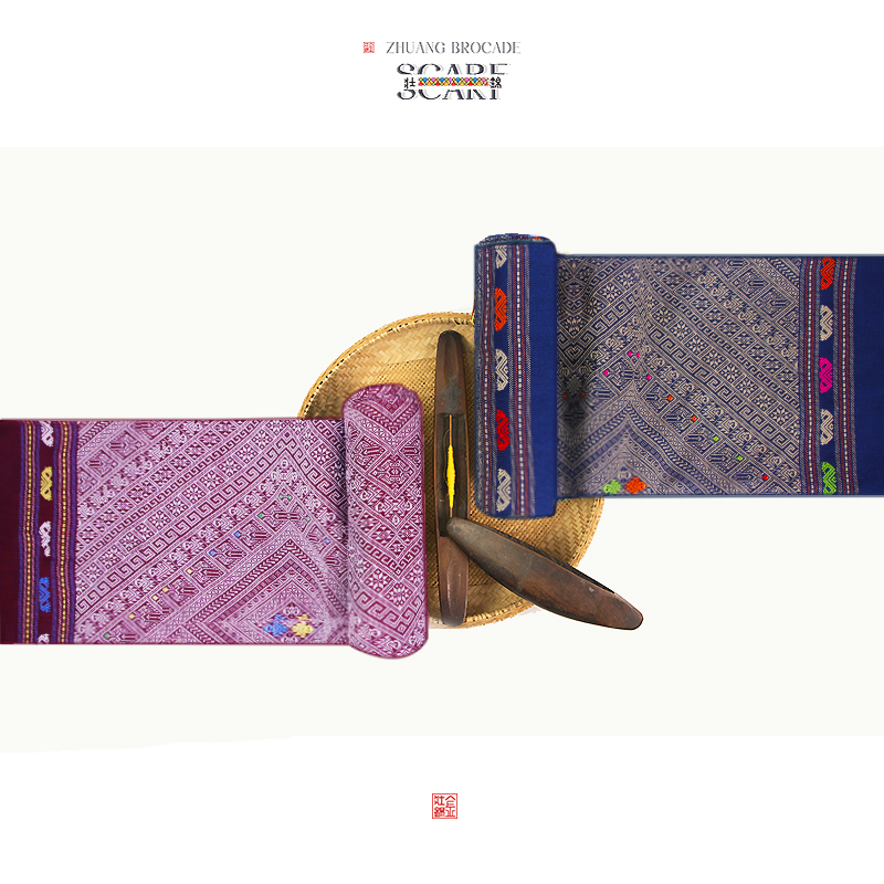 2021 Guangxi ethnic wind handmade feast with a stylish and elegant banquet towel non-companion handmade wine red