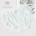 Mềm mại Nhật Bản jacquard tinh khiết cotton đồ lót ren bên thoải mái túi hông cao eo lớn kích thước ít lady tươi màu rắn - Nam giới Nam giới