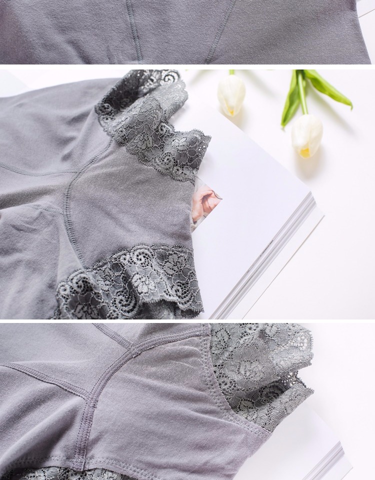 Mùa xuân và mùa hè quần an toàn chống ánh sáng cotton nữ thoải mái eo cao bên hông kích thước lớn chất lượng đồ lót cotton vải nữ - Giống cái quan lot nu