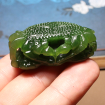 Shocking Dialect Brand Hetian Jade Boutique Features Russian Spinach Green Jasper Octagonal Lucky Pendant Pendant N