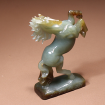 Rare dialect quality Hetian jade with Xinjiang characteristics and final material blue tone with sugar horse to successful ornament O2