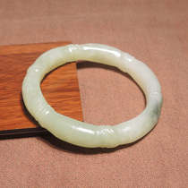 I was stunned by the dialect brands rare Hetian jade from Xinjiang and its final material green jade rising steadily h0